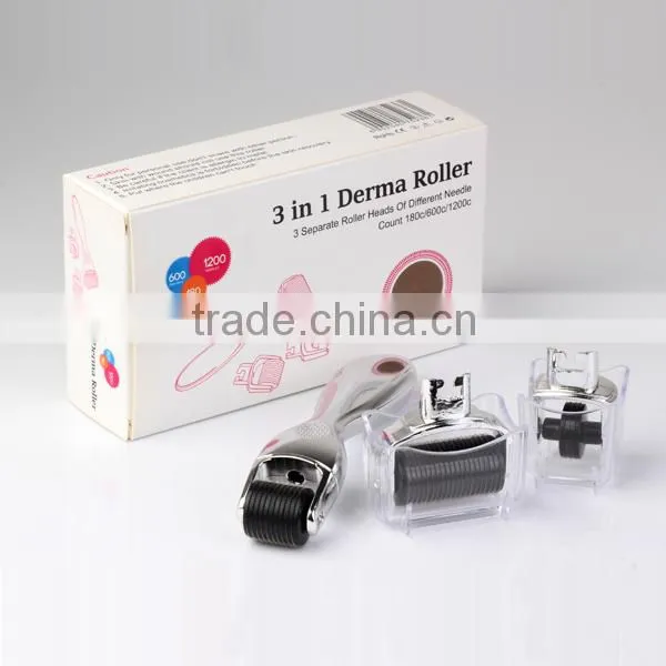 3 in 1 Replaceable Derma Roller Pen Kit Microneedle Set Anti Aging Skin Care photo-6