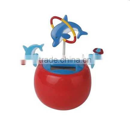 Custom Printing Flip Flap Plastic Dancing Solar Flower Pot photo-4