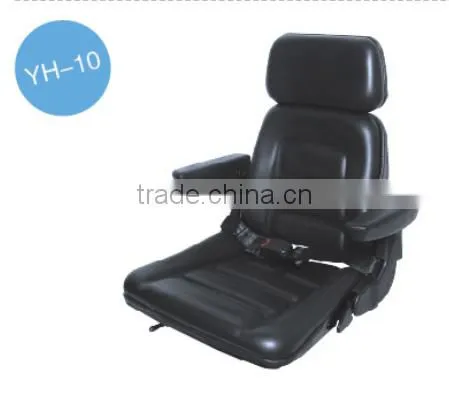 YH-10 High Quality and Durable PVC Backrest Adjustable Forklift Seat photo-2