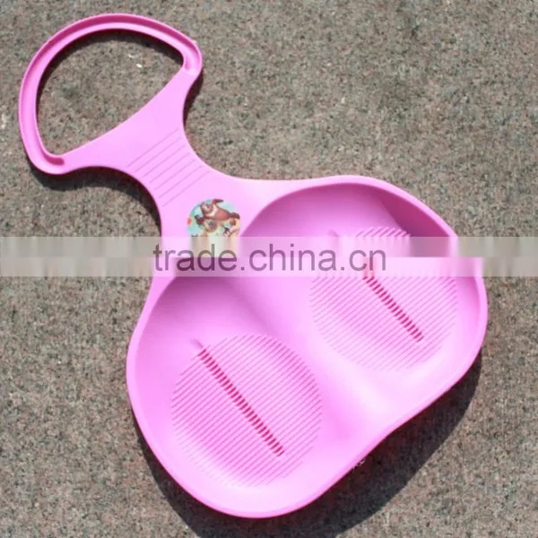 Snow Sledge A Variety of Different Colours of Plastic Snow Sledge for Kids and Adults photo-5