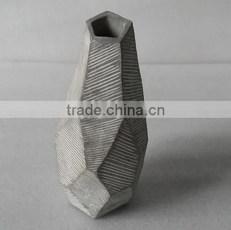 Cheap White Garden Concrete Plant Pots Flower Vase photo-2