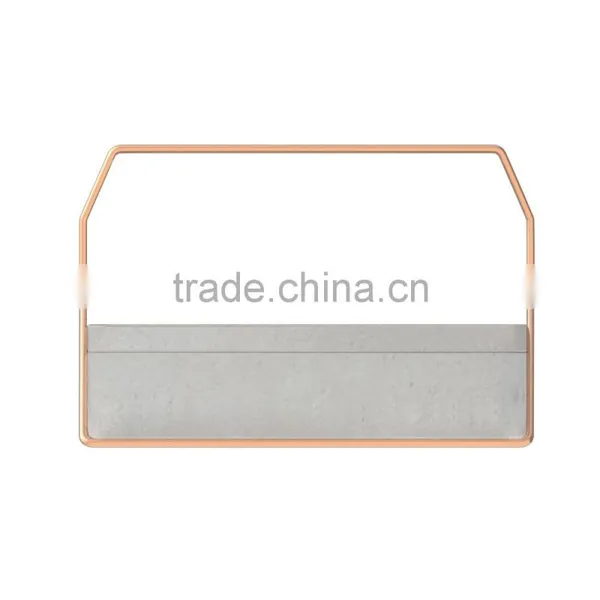 Multifunctional Metal Rack 3 Compartments Divided Rectangle Concrete Container photo-4