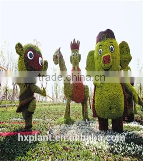 Small Sculpture Aritificial Green Sculpture Plastic Fake Plant Artificial Sculpture Artificial Plastic Fake Statue photo-4