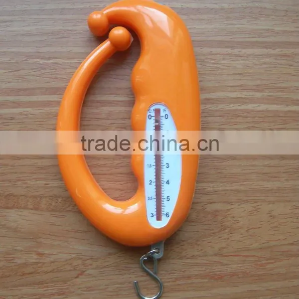 Mini Portable Plastic 3kgs Hanging Spring Weighing Scale