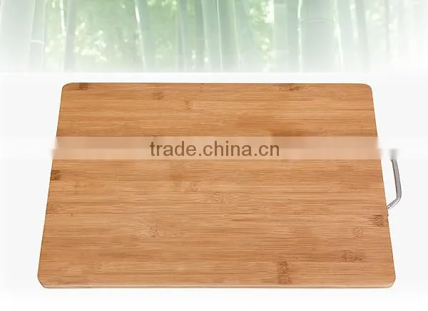 Low Moq Wholesale Set of 3 Thick Bamboo Chopping Board With Handle photo-3