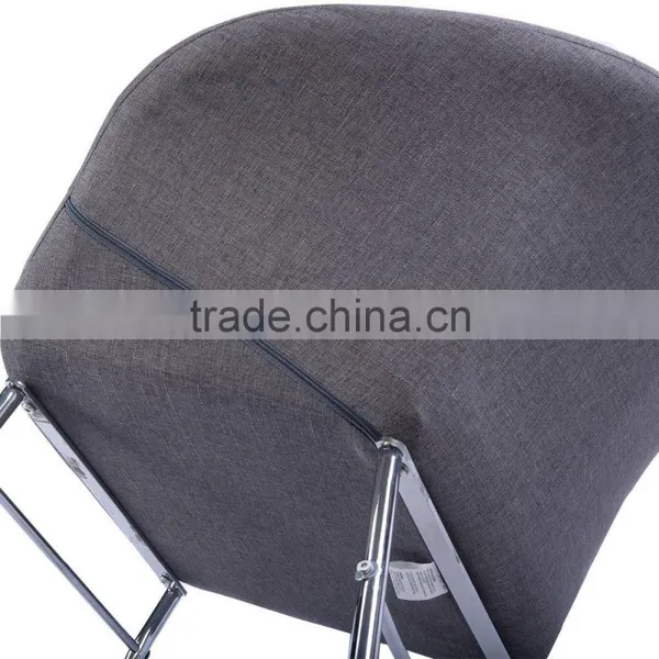 Fashionable Style Newest Dining Chair Fabric Cover With Metal Chair Frames photo-4