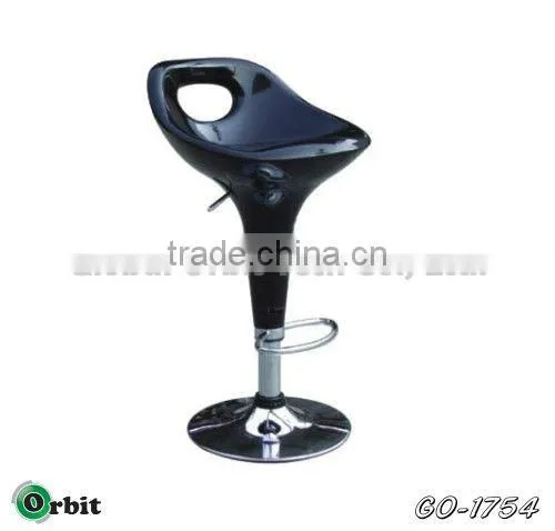Height Adjustable Black Bar Chair Modern Bar Stool Plastic Bar Stool photo-2