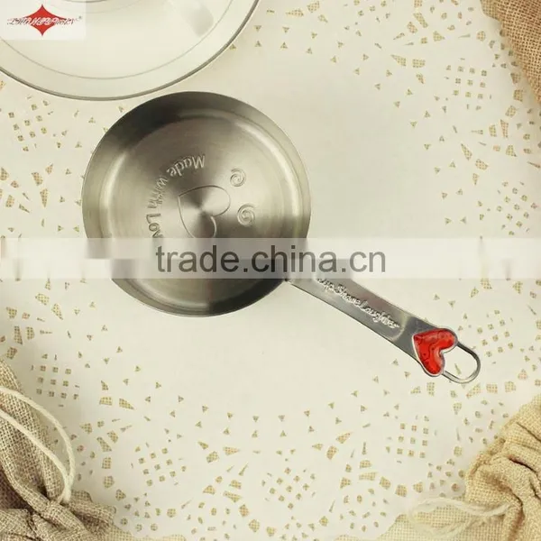 ZY-L1031 New Fashion Solid Sturdy 4pcs Kitchen Stainless Steel Measuring Cup Set photo-2