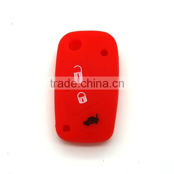 Wholesale Custom Silicone Rubber Car Key Cover Car Remote Key Case for FIAT photo-3