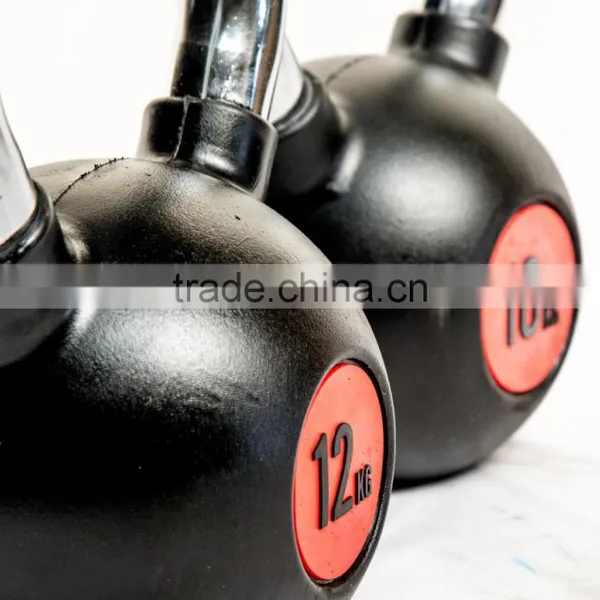 Wholesale Rubber Coated Kettlebell Rubber Kettlebell for Gym Equipment Crossfit Equipment photo-2