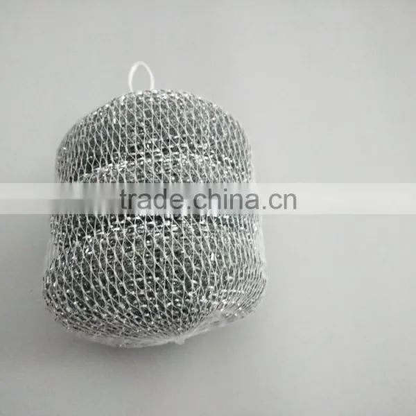 4 Pk Metal Mesh Pad Scourer Rust Free Cleaning Stainless Steel Wire Pads Kitchen photo-2