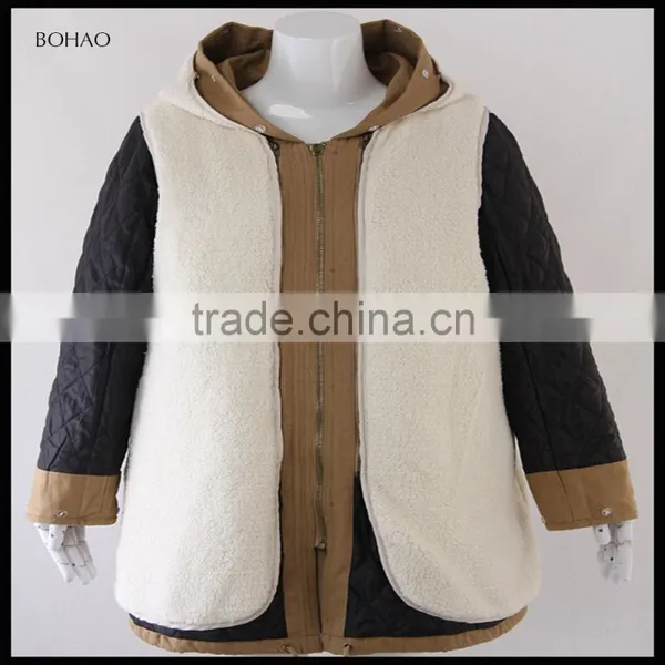 Trade Assurance New Latest Lamb Fur Coat With Raccoon Collar and Sleeves photo-5