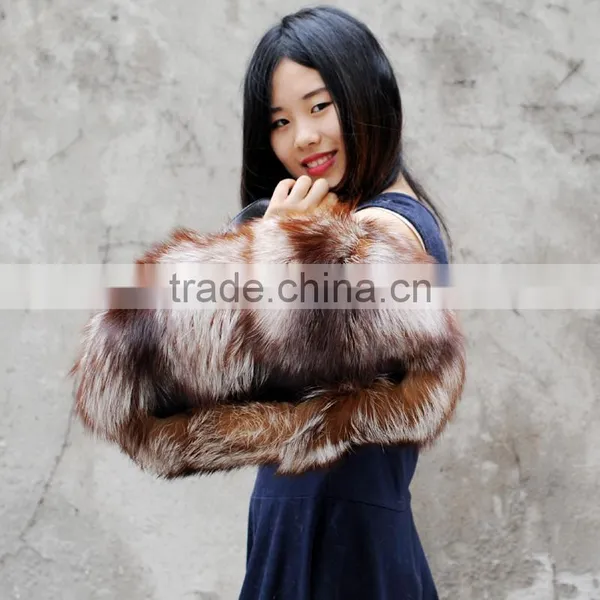 CX-H-17E High Quality Women Real Fox Fur Handbag photo-6