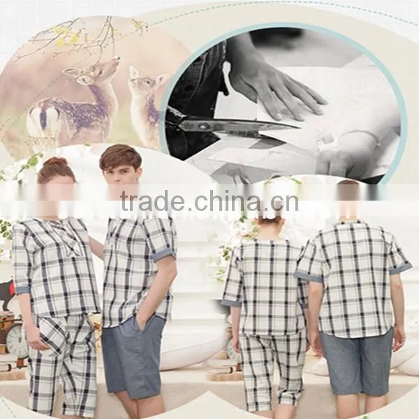 Custom Wholesale Multi-styles Lover Sleepwear Printed Casual Couple Pajamas photo-4
