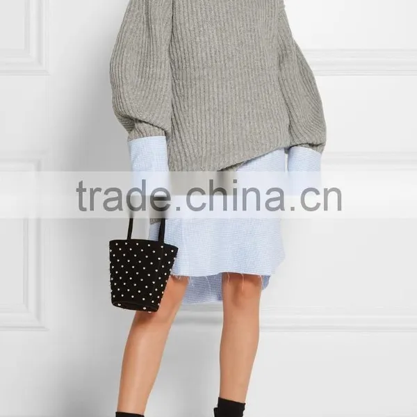 High Quality Turtle Neck Oversized Cashmere Sweater Women's photo-3