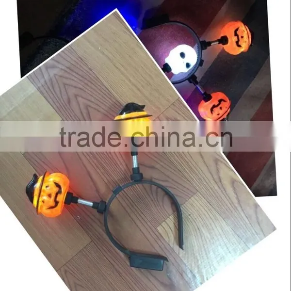 Halloween Decoration Flashing Headband Skull Pumkin Ghost Light up Headband Party Decoration photo-2