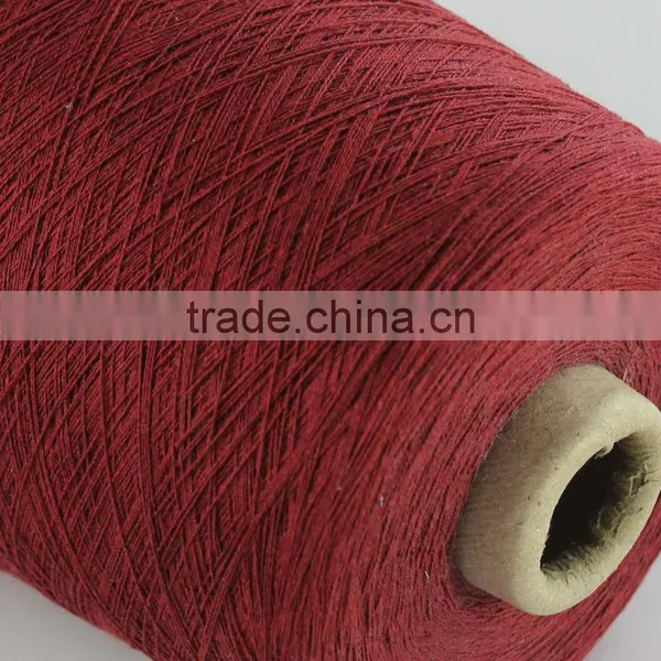 HIGH Grade Ne12s Recycled Dyed Poly Cotton Knitting Sock Yarn for Weaving photo-4