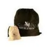 NM Twill Drawstings Cotton Bag, Reusable Shopping Bags With Black PP Cords