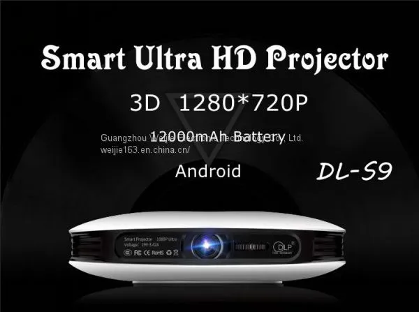 Wejoy DL-S9 Mini Smart Portable Projector Built in Android System HD 1080P Home Theatre