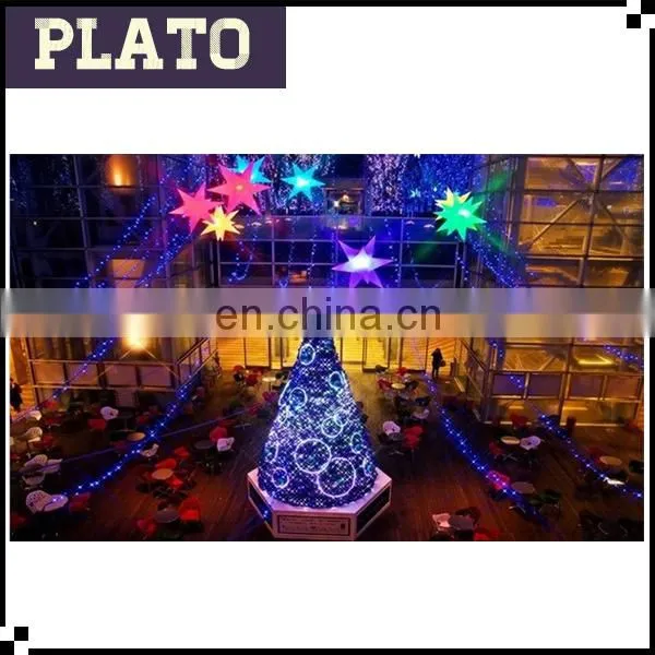 Waterproof Christmas Curtain Lighting Star, 3m Inflatable LED Star for Wedding Decoration photo-2