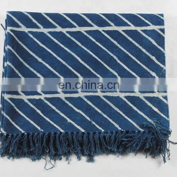 100% Cotton Wholesale Indian Handmade Blue Indigo Area Rugs photo-4
