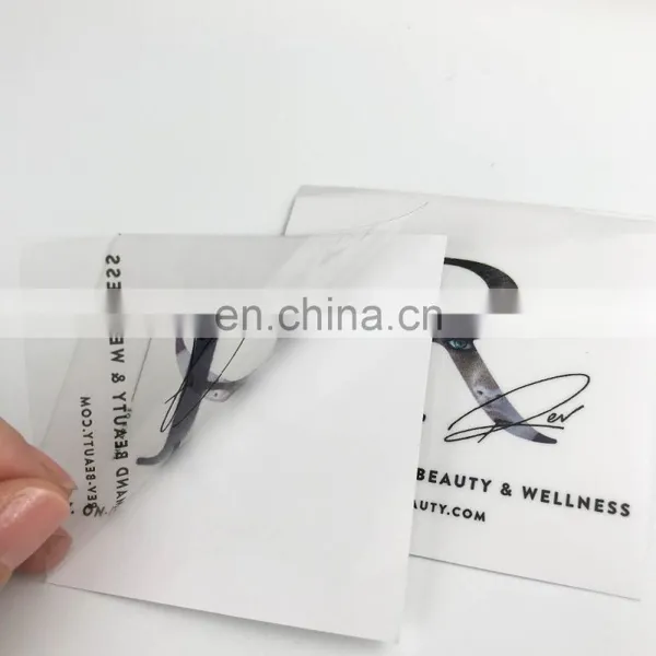 Custom Logo Waterproof Label Printing Clear/transparent Sticker photo-3