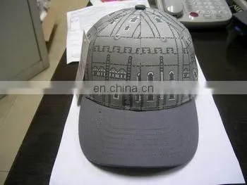Printing Cap for Crown With England Flage Woven Label
