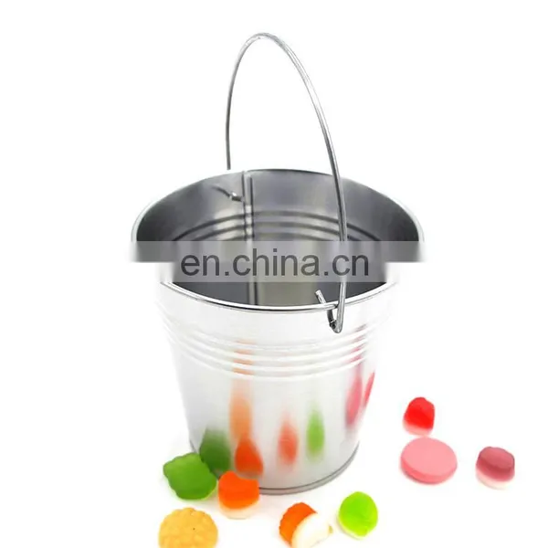 Hot Sale Round Small Tin Bucket With Handle photo-6