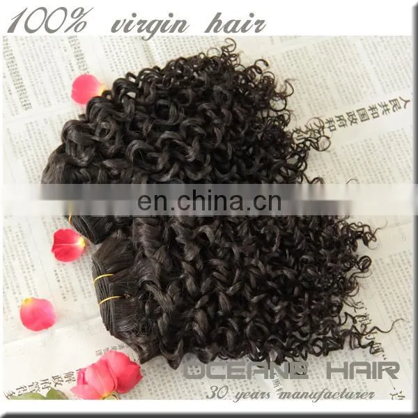 Golden Supplier Premium Quality Virgin Brazilian Jerry Curl Hair Weave