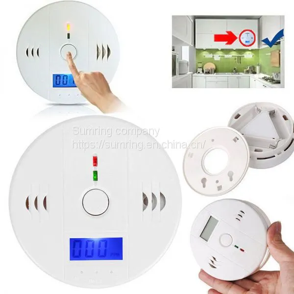 OEM co Detector En50291 Waterproof Gas Detector Ceiling Mounted Battery Operated Powered Carbon Monoxide Gas Leak Alert Detector photo-3
