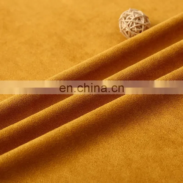 High Quality Double Face Faux Stretch Polyester Suede Fabric photo-3