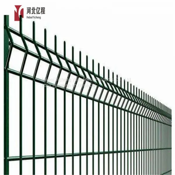 Galvanized and PVC Coated Triangle Bend 3D Curved Welded Fence photo-3