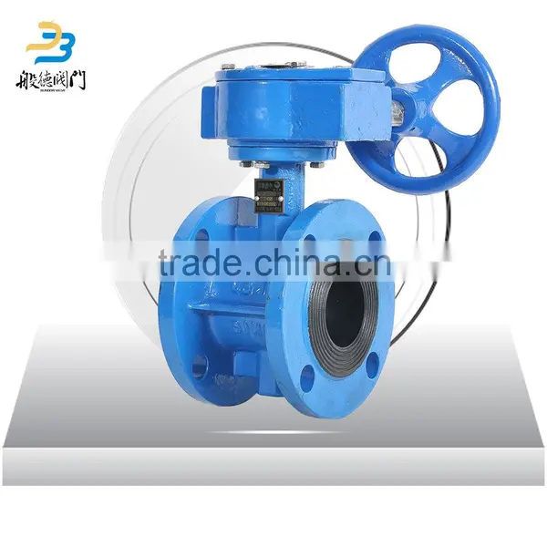 China Supplier Worm Gear Operated Flange Butterfly Valve Dimensions photo-2