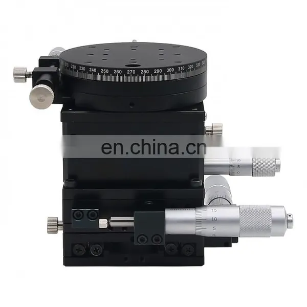 80x80mm Crossed Guide Rail SEMXYZR-80 XYZR 4-Axis Micrometer Linear Stage Manual Linear Stage photo-3