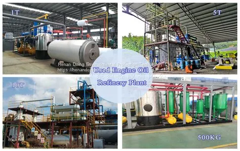 Tire/plastic Pyrolysis Oil to Diesel Refinery Plant Disposing Used Engine Oil to Diesel Recycling Machine photo-3