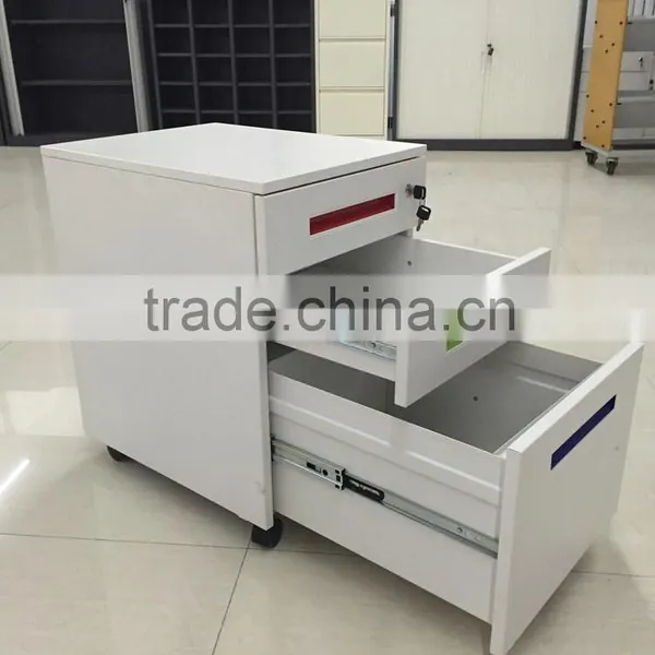 Luoyang Factory 3 Compartments Steel Mobile Cabinets,3 Compartments Steel Pedestal Cabinets photo-6