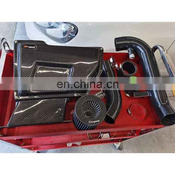New Developed Auto Parts Fabricated 3k Twill Carbon Fiber Cold Air Engine Intake System Kit For Volkswagen MK6 GTI 2.0T EA888 photo-2
