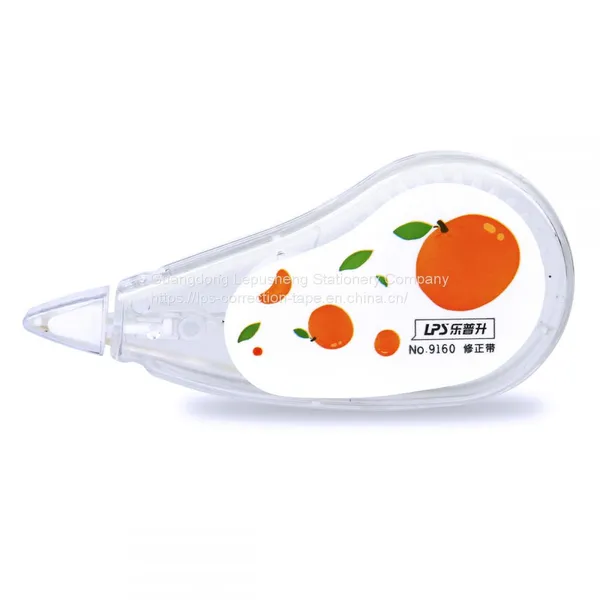 Plastic Corrector Pen Tape New Design Non-toxic School Stationery Supply Correction Tape Blister Card Fruit Design photo-4