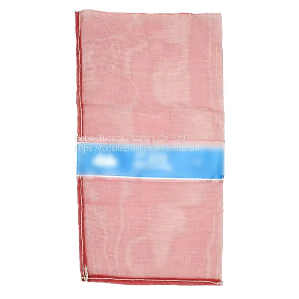 Leno Onion Garlic Packing Plastic Mesh Bags With Drawstring Hot Sale Mesh Sack