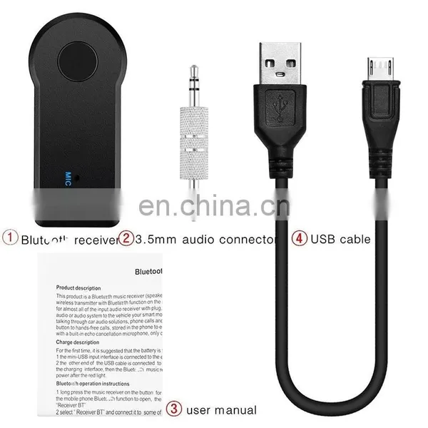 2 in 1 Wireless Btt 4.1 Receiver Transmitter Adapter 3.5mm Jack For Car Music Audio Aux A2dp Headphone Reciever Handsfree photo-5