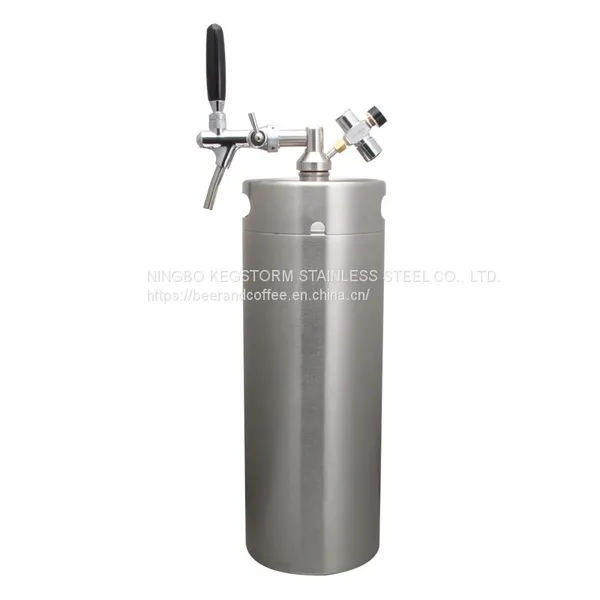 5L/8L/10L Stainless Steel Draft Beer Pressurized Growler Keg Kit