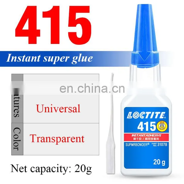 20g Loctiter 414 415 416 Quick Drying Adhesive Metal Plastic Rubber Adhesive Colorless Translucent Super Glue photo-3