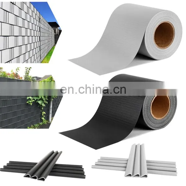 PVC Vinyl Strip Fence Roll uv Screen Fabric Panel Cover for Garden Decoration photo-4