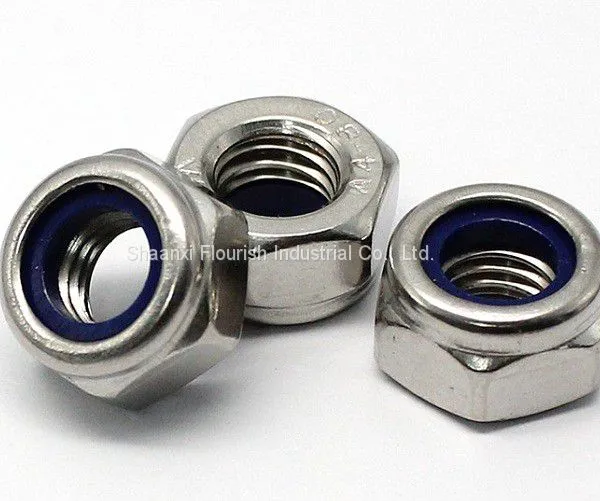 DIN 985 Standard Hexagon Lock Nut Prevailing Torque Type With Nylon Insert photo-2