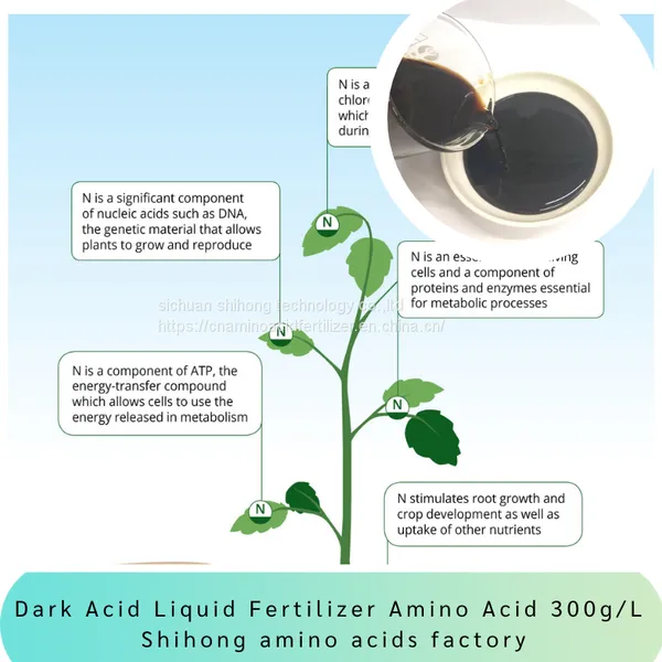 no Salt Chlorine Free Amino Acid Liquid Fertilizer 300g/L Blending no Limits Amino Plus Fertilizer