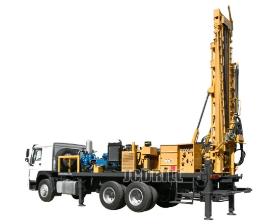 Borehole Truck Water Well Drill Machine With Air Compressor for Sale