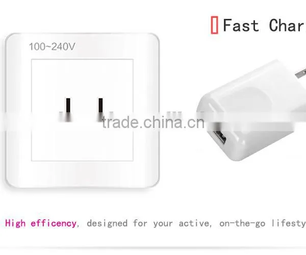 Single Usb to Wall Charger Home AC Charger US Adapter for Samsung Iphone photo-2