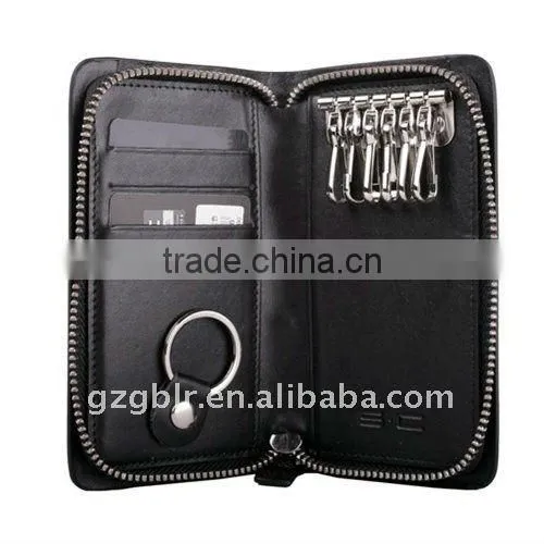 Cow Leather Zipper Wallets,leather Key Case,leather Case for Key