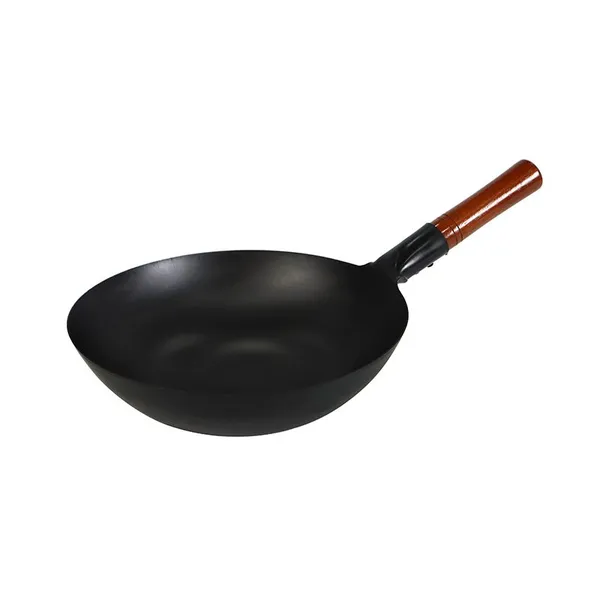 Lightweight Commercial Thin Non-stick Carbon Steel Chinese Wok photo-3