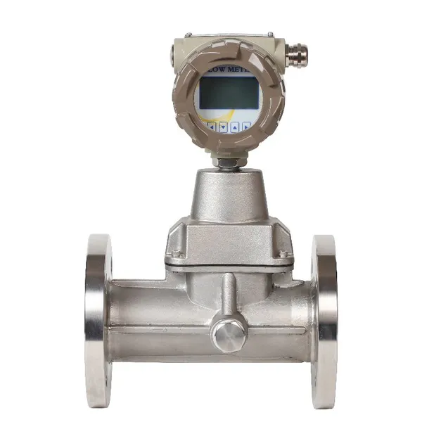 High Accuracy Digital SS304 4-20mA Gas Swirl Flowmeter For Hydrogen Oxygen photo-2